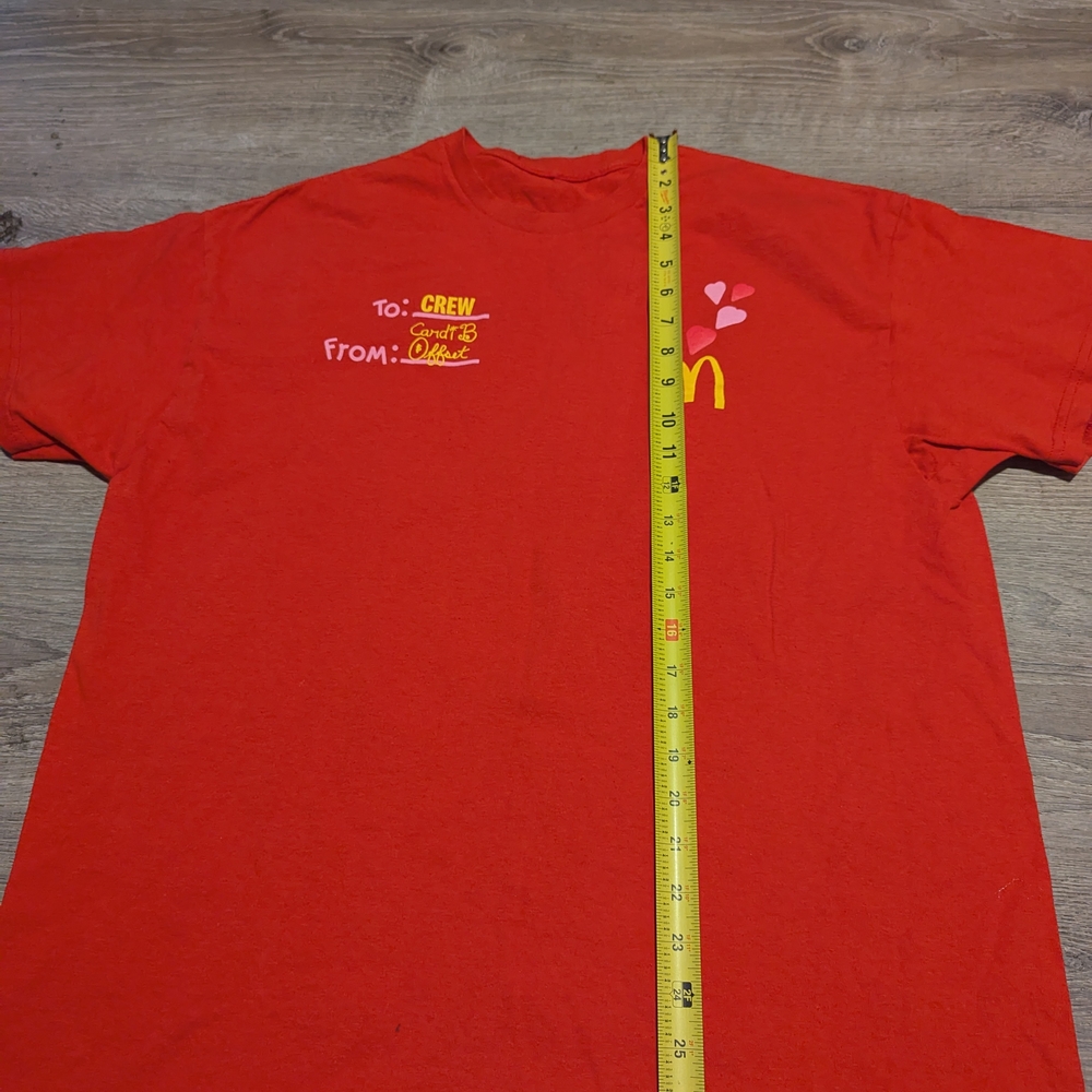 Red  Cardi B McDonald's Graphic T-Shirt